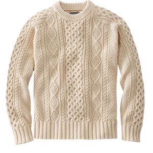 LL Bean Men's Signature Cotton Fisherman Sweater